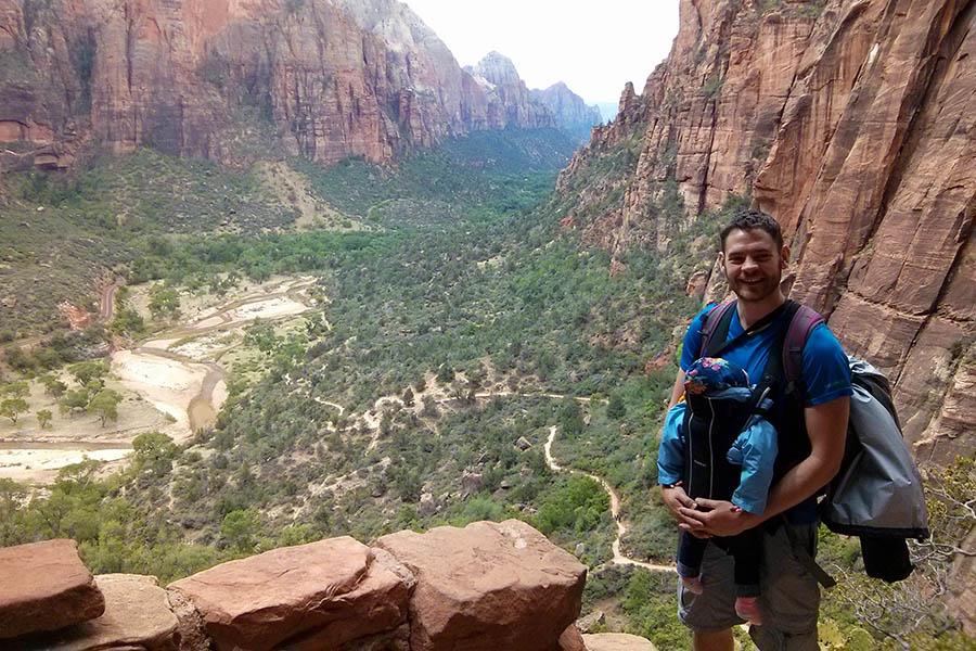 We had a Baby Bjorn with us to make it easy to carry Ellie around whilst we walked