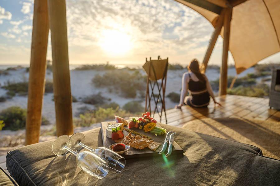 Stay at Sal Salis on Ningaloo Reef | Photo credit: Luxury Lodges of Australia