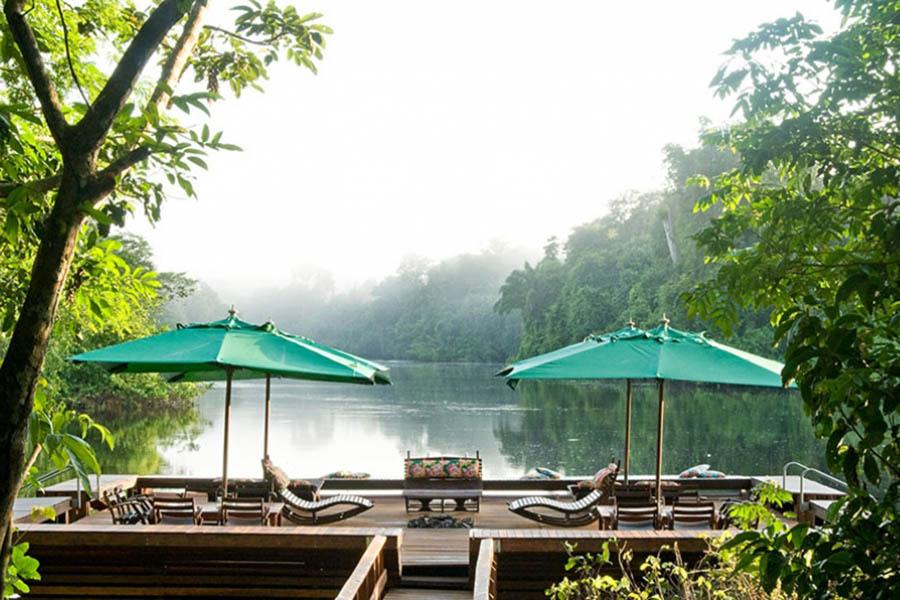 Floating deck at Cristalino Lodge | Travel Nation