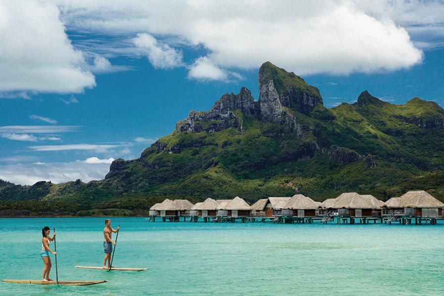 Soak up the views of Mount Otemanu from the Four Seasons Bora Bora | Photo credit: Four Seasons