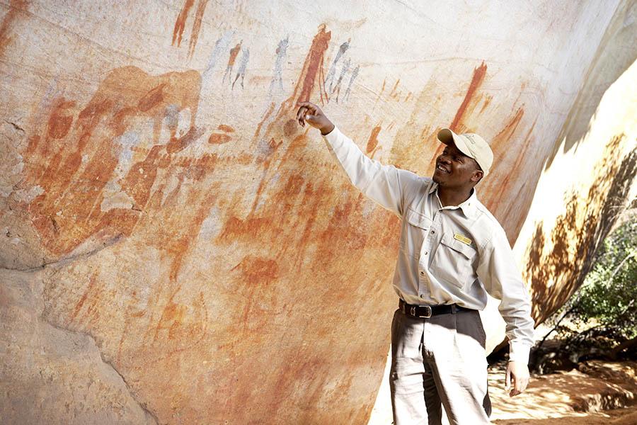 Admire the incredible rock art at Bushmans Kloof | Photo credit: Bushmans Kloof