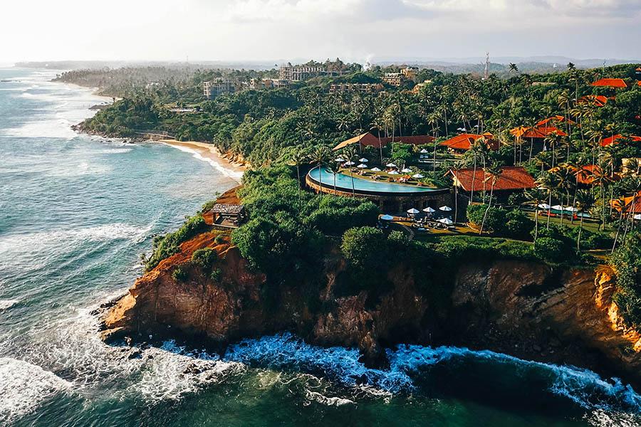 Watch the sunset from the oceanside restaurant at Cape Weligama | Travel Nation