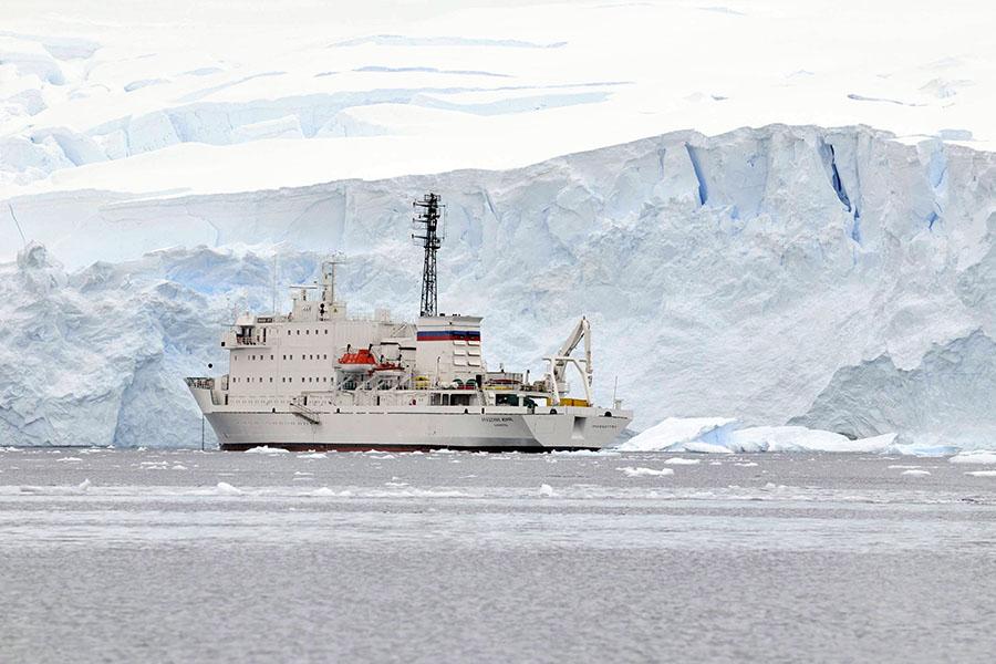 Your cruise ship takes you through the dramatic scenery