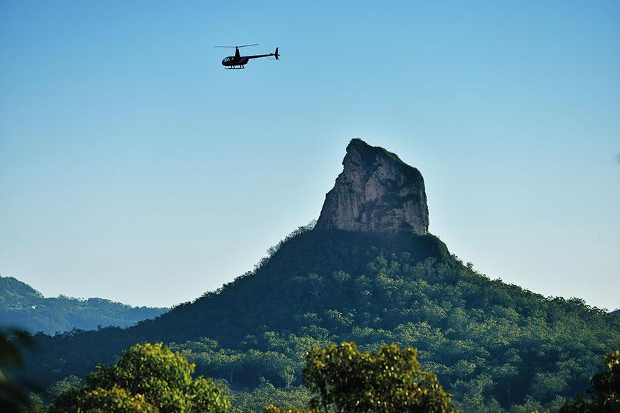Explore the spectacular Glass House Mountains in the Sunshine Coast Hinterland