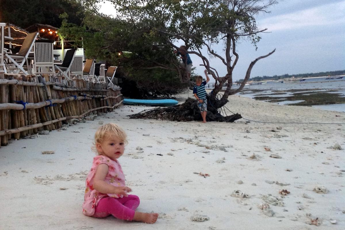 The white sands of Gili Trawangan Beach