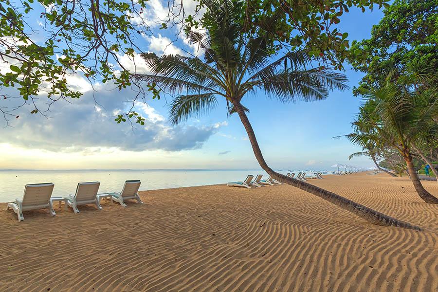 Relax on Sanur's pristine beach