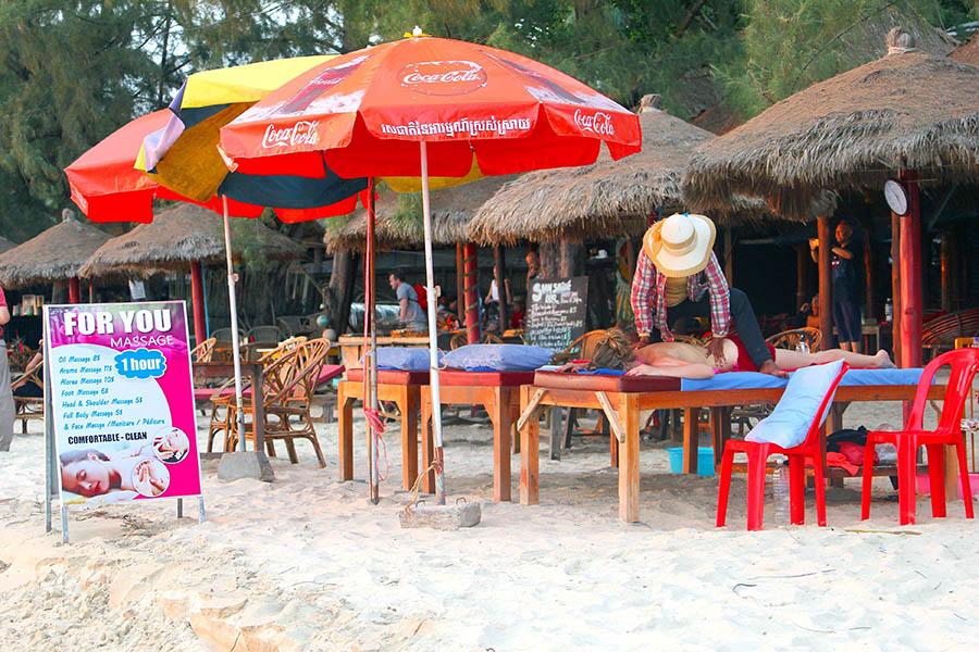 Enjoy a relaxing beach side massage