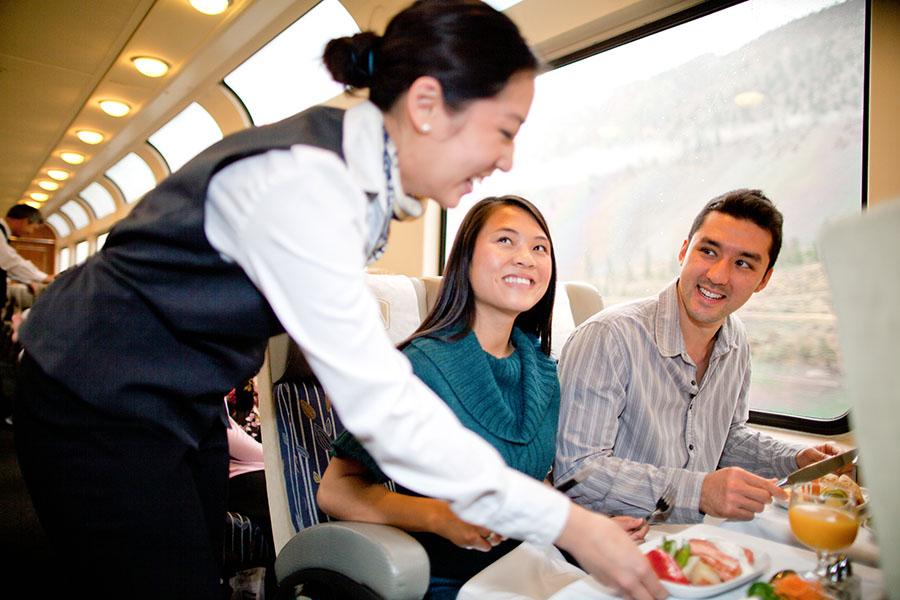 Lunch is served to your seat in Silverleaf