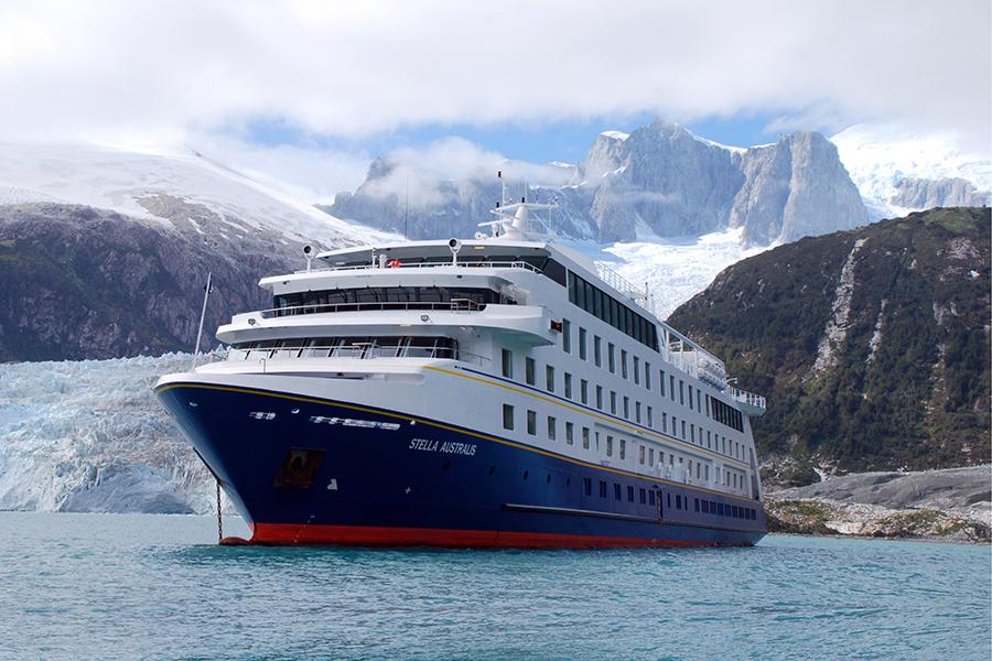 Voyages sail between Punta Arenas (Chile) and Ushuaia (Argentina) 