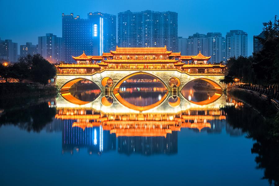 Anshun Bridge, Chengdu, China