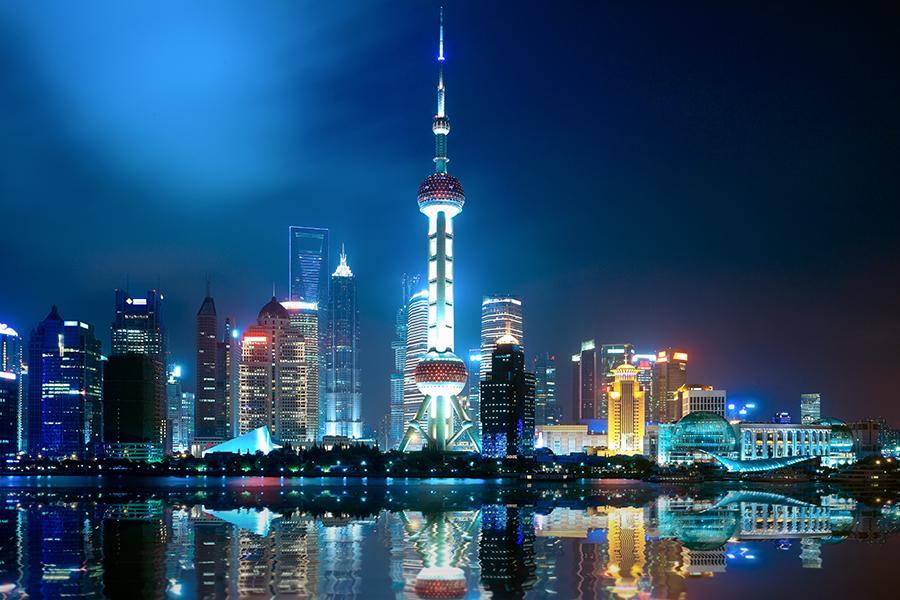Modern day Shanghai is a futuristic sight