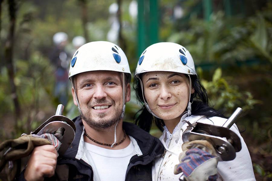 Enjoy impressive panoramic views on a canopy tour