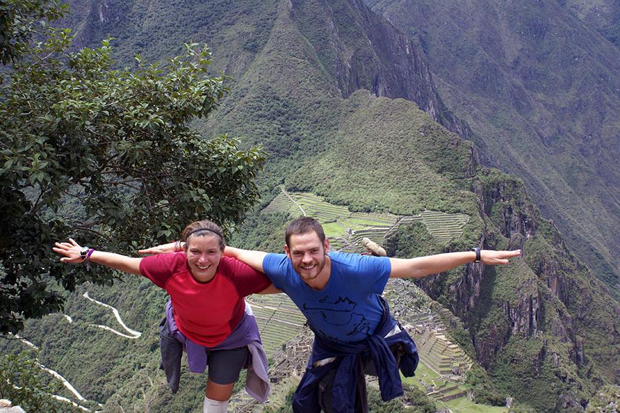 Chris and Debs on the way to Machu Picchu