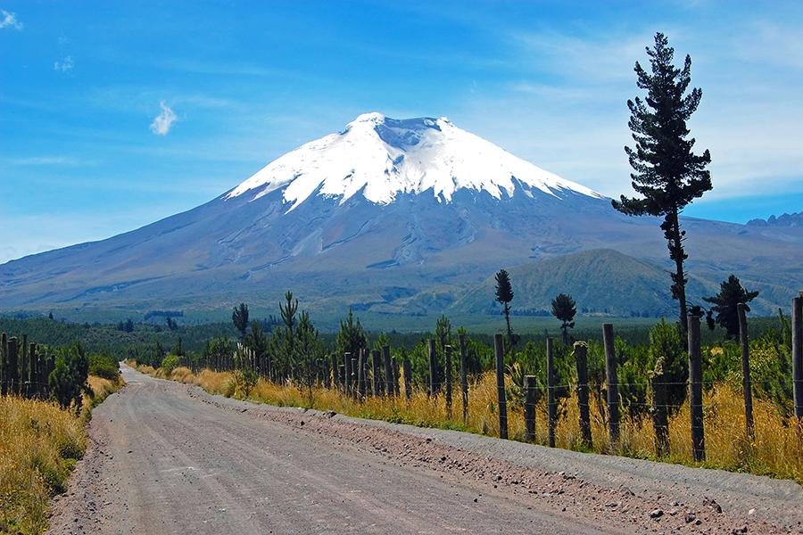 The road to Cotapaxi, Ecuador
