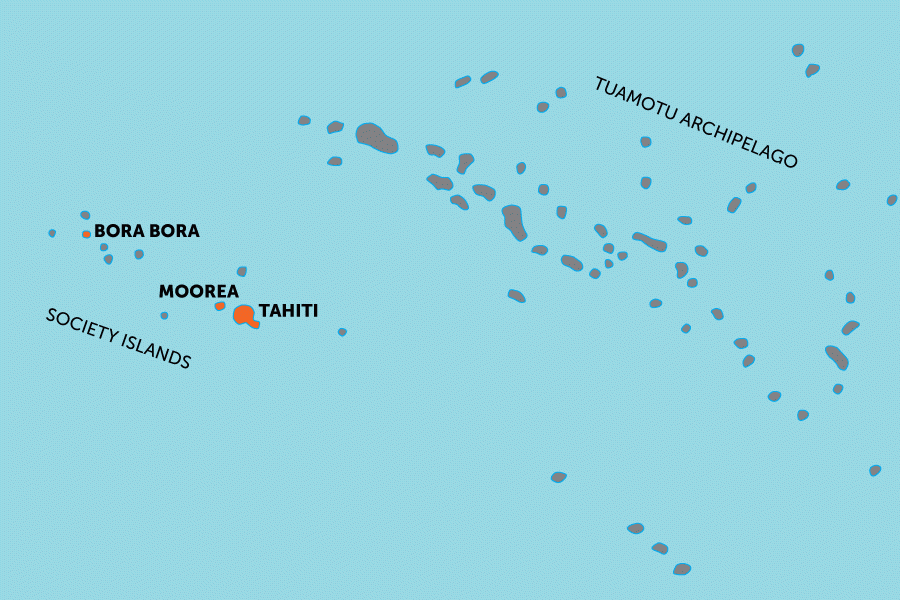 Classic Tahiti, Moorea & Bora Bora | map