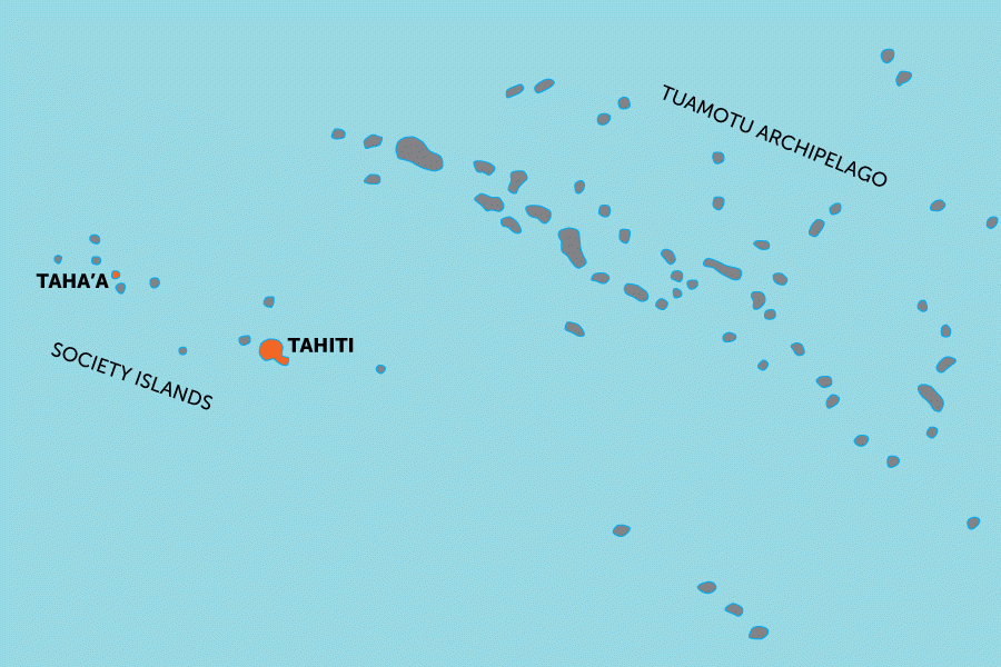 Vanilla isle: luxury Taha'a island stay | map