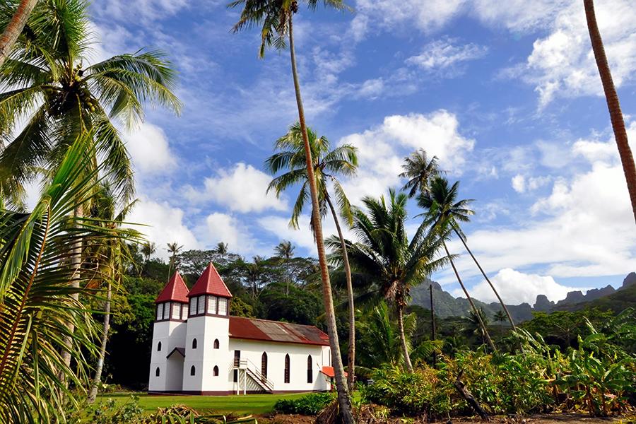 Moorea’s Ha’apiti church is a great place to experience religion in this part of the world