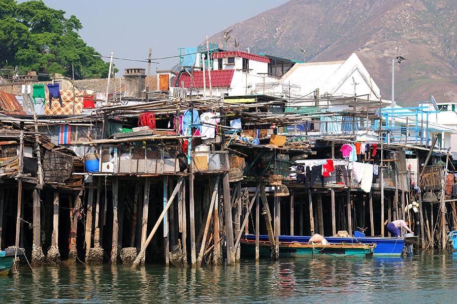 Visit the Aberdeen Floating Village, home to around 6,000 people living on some 600 junks