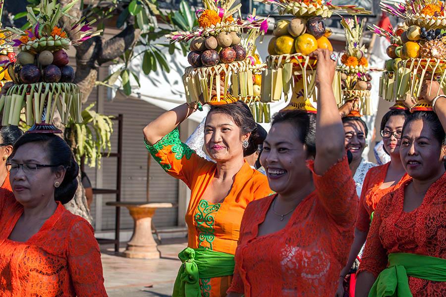 You might be lucky enough to stumble across a traditional religious procession