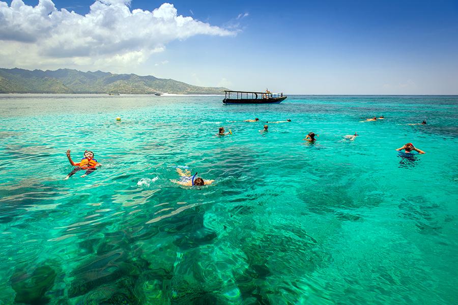 Snorkel, splash and swim off Gili Trawangan