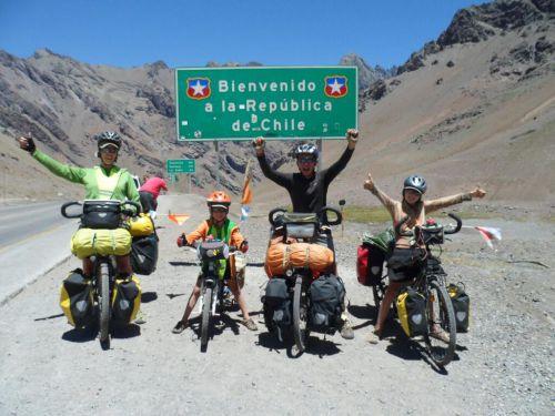 Famille qui a fait le tour du monde en velo