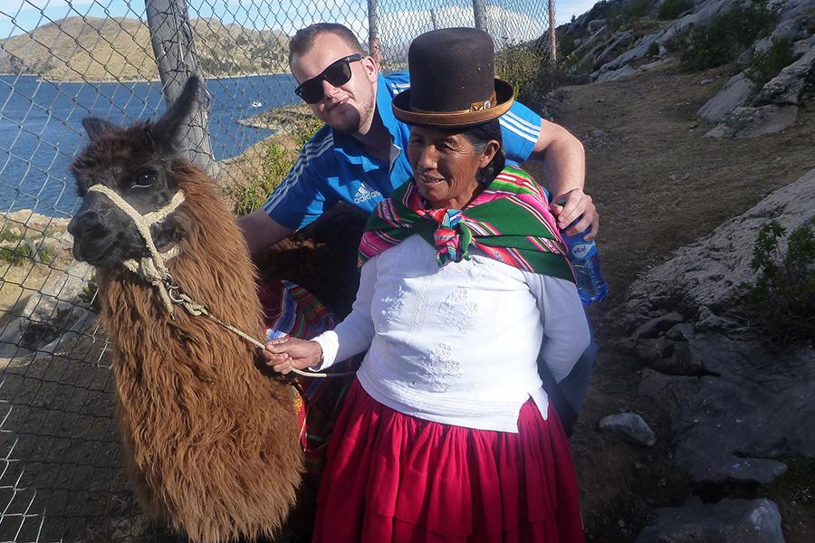 Roy and Gerald the Llama