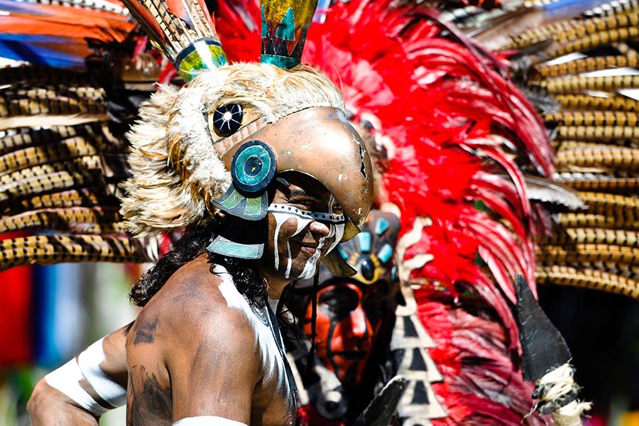 Mayan warrior costume, Tulum, Mexico | Mexico Travel Guide