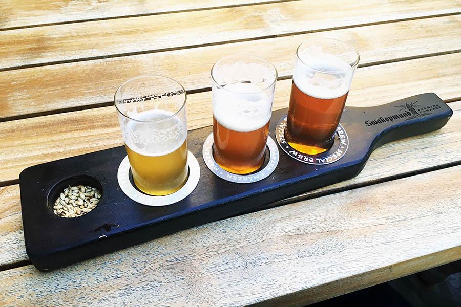 A micro-brewery churns out craft ales