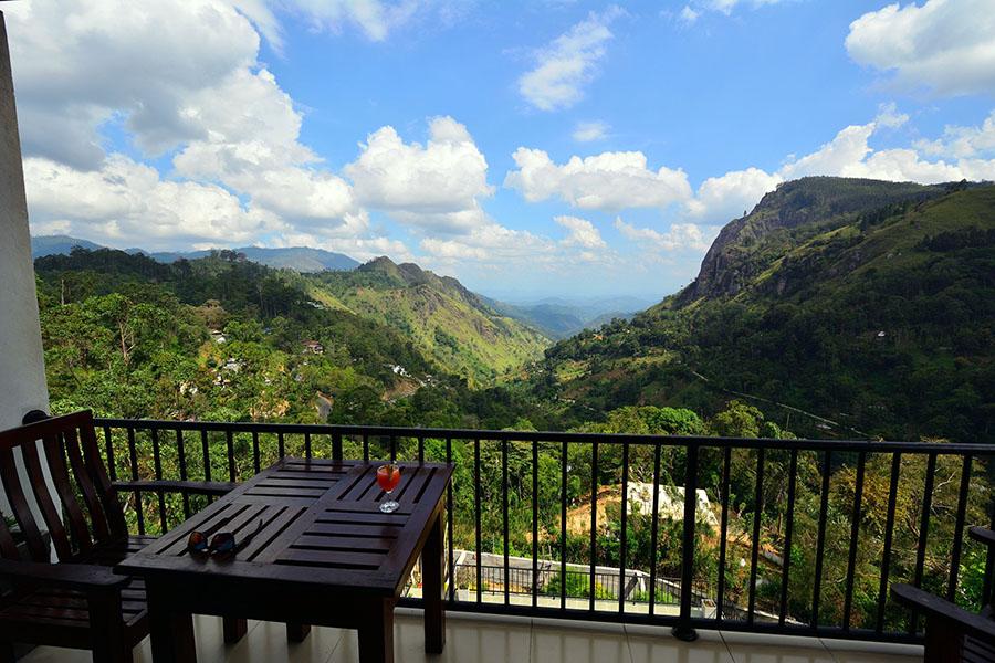The Mountain Heavens hotel was perfect – pretty and small with unbelievable views of Ella Gap right from our private balcony