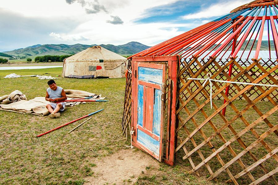 Stay in a traditional ger camp