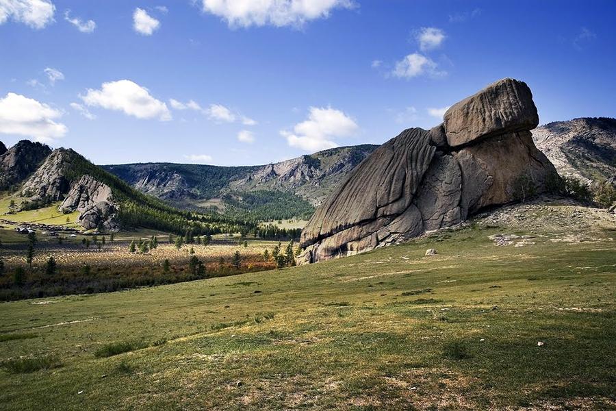 Turtle rock is a highlight of Terlj National Park