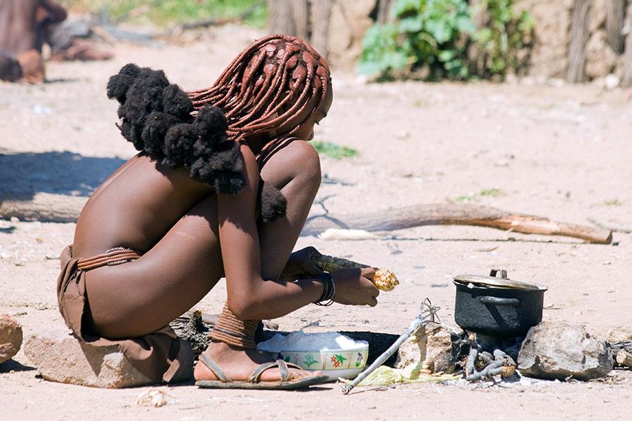 Namibia Himba Stamm Frau