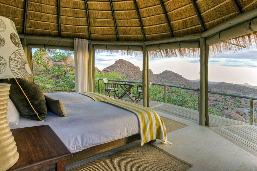 Stay amongst the ancient rocks at Mowani Mountain Camp