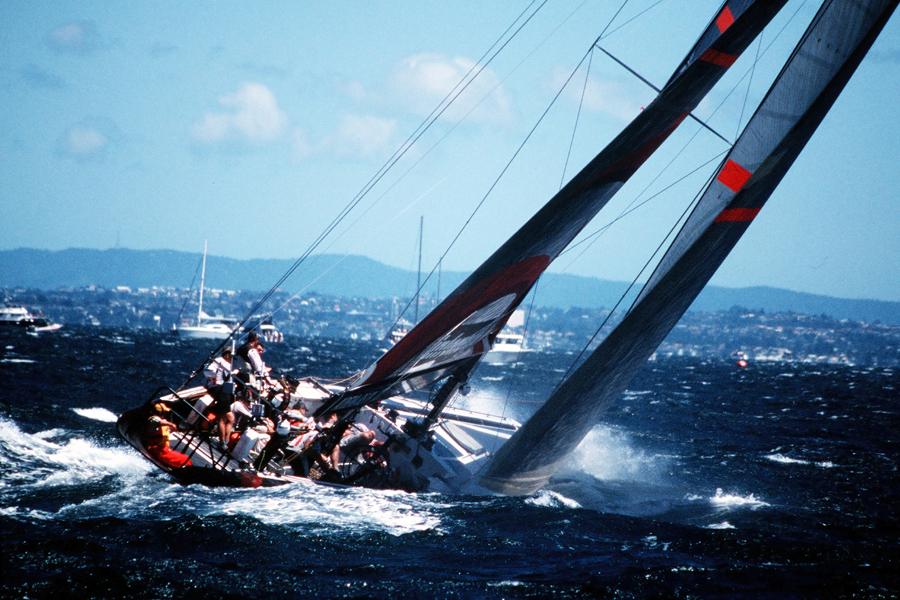 An America's Cup yacht, Auckland