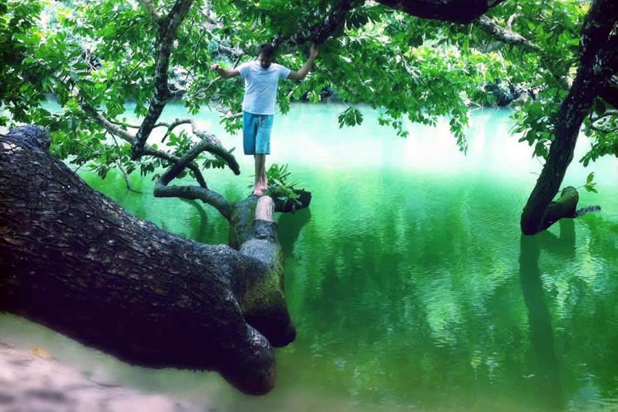 Adam relaxing in El Nido