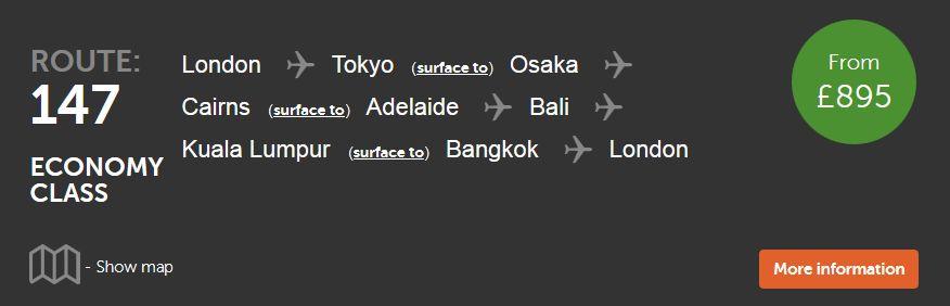 Route 147 | Economy Class