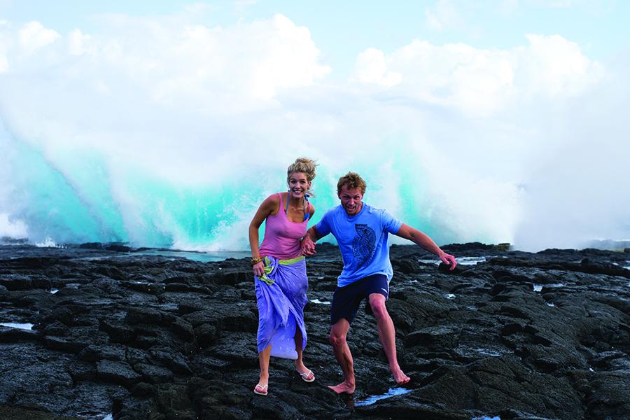 Visit the spectacular Alofaaga blow holes at Taga