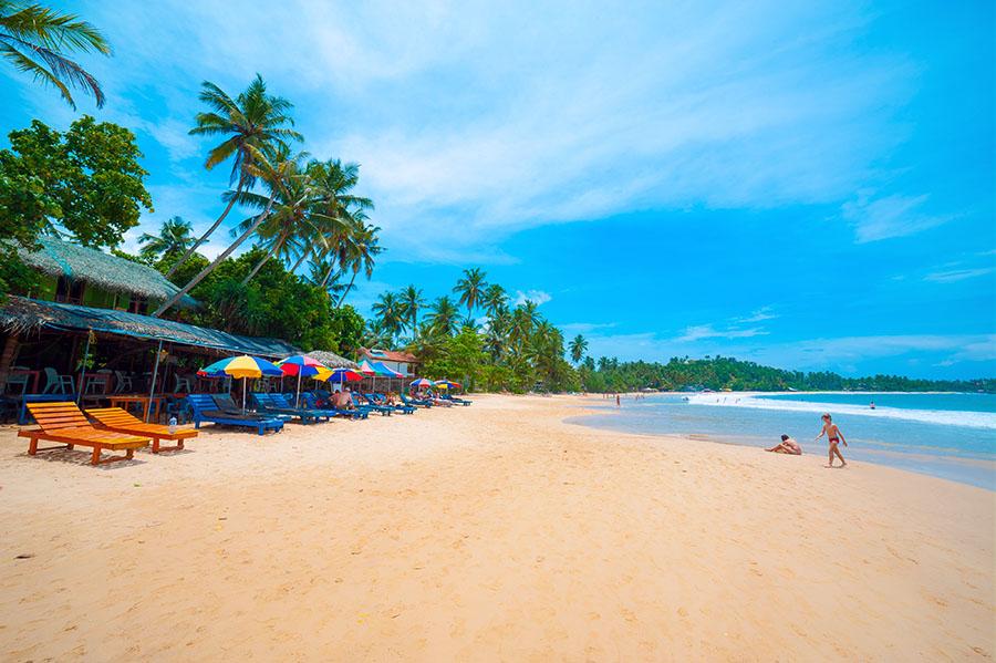 Chill out on the beach at Mirissa