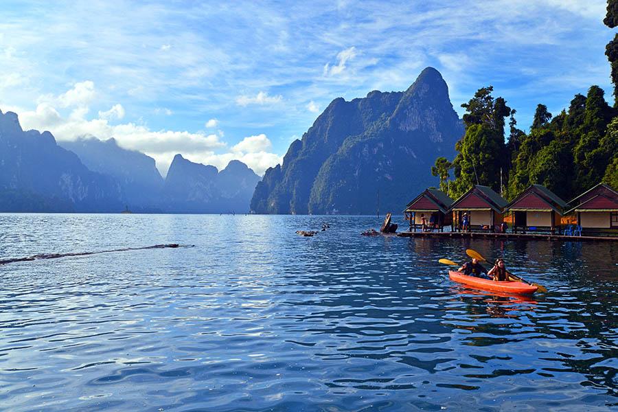 Enter the magical Khao Sok National Park, an untouched paradise of pristine lakes and limestone cliffs