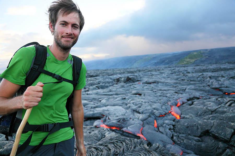 Kilauea has been erupting into the sea continually since 1983