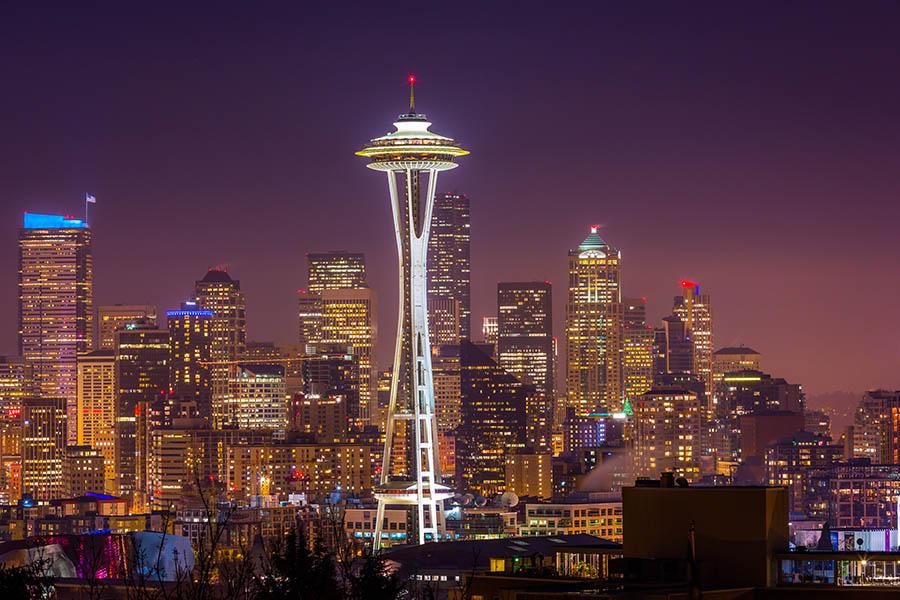 Head to the top of Seattle's Space Needle for stunning views over the city