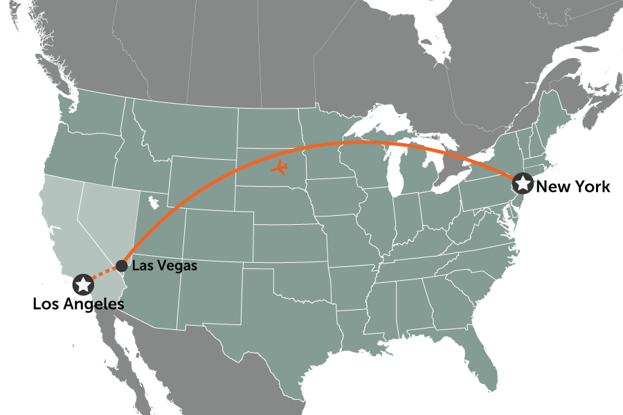 USA Campervan Adventure | map