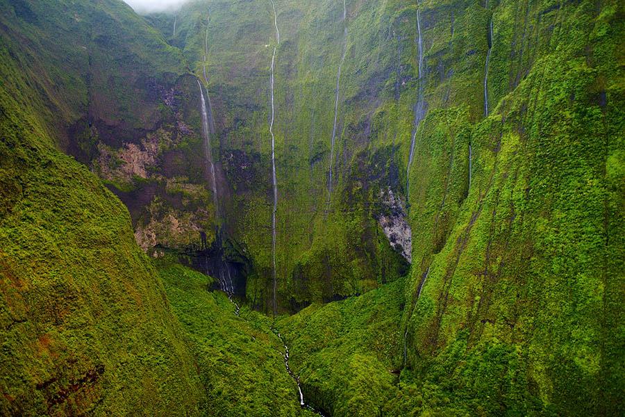 Mount Wai’ale’ale is one of the rainiest spots on earth
