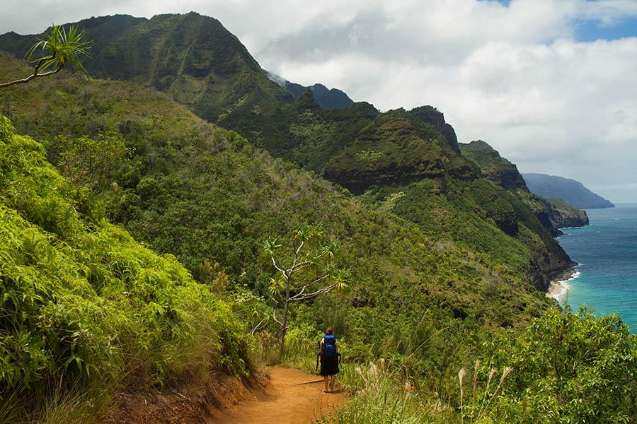 Hike the lush Na Pali coastline