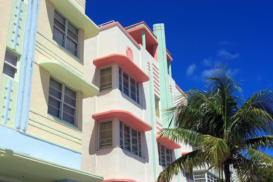 Art deco architecture, Miami, Florida, USA