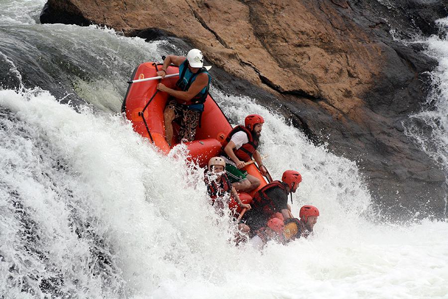 White water rafting, White Nile, Uganda