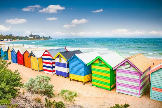 See the colourful beach huts on Melbourne's Brighton Beach | Travel Nation