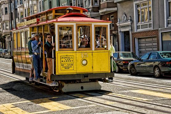 Hop on the cable car to get around the city