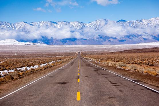 Driving through Death Valley, USA