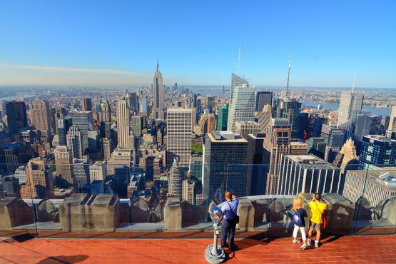 Get a bird’s eye view of New York from the 70th floor of the Rockefeller Centre